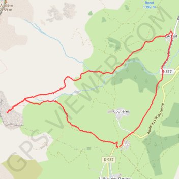Itinéraire Le Festre cascade de Saute Aure, distance, dénivelé, altitude, carte, profil, trace GPS