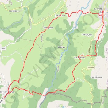 Itinéraire Le Château de Messilhac - Cros-de-Ronesque, distance, dénivelé, altitude, carte, profil, trace GPS