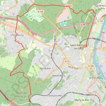 Itinéraire De St Nom a St Germain, distance, dénivelé, altitude, carte, profil, trace GPS