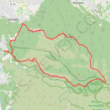 Itinéraire Vidauque, distance, dénivelé, altitude, carte, profil, trace GPS