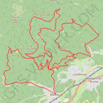 Itinéraire Rando Vallée de la Bruche, distance, dénivelé, altitude, carte, profil, trace GPS