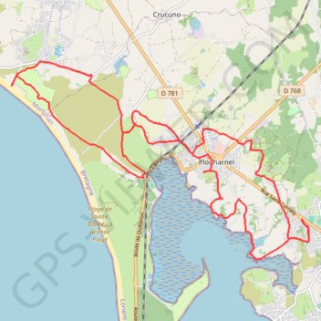 Itinéraire De Carnac à Erdeven, distance, dénivelé, altitude, carte, profil, trace GPS
