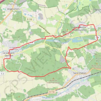 Itinéraire Saint Maurice-Moncouronne, distance, dénivelé, altitude, carte, profil, trace GPS
