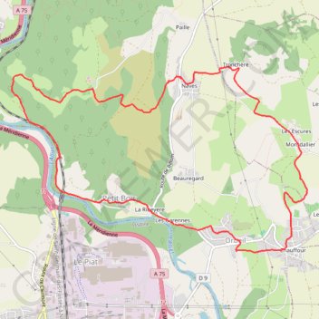 Itinéraire Marche Orbeil, distance, dénivelé, altitude, carte, profil, trace GPS