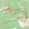 Itinéraire Côtes du Rhône - Ventoux - Le Plan - Col du Comte - Mont Serein - Le Contrat - Mont Ventoux - Bergerie de l'Avocat - Lou Roundeu, distance, dénivelé, altitude, carte, profil, trace GPS