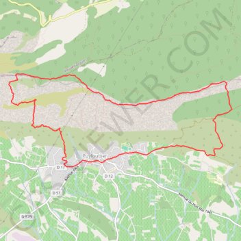 Itinéraire Vallon de l’Aigle, grotte de la Cloche, boucle depuis Puyloubier, distance, dénivelé, altitude, carte, profil, trace GPS
