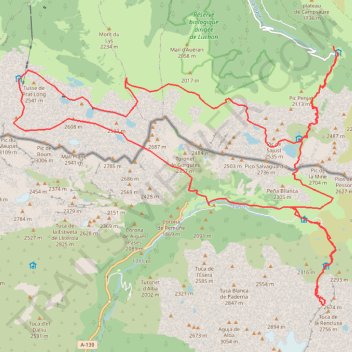 Itinéraire Aneto 2025, distance, dénivelé, altitude, carte, profil, trace GPS
