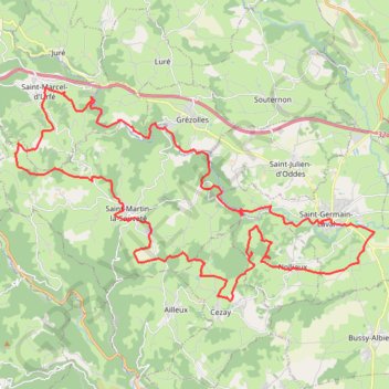 Itinéraire Le Val d'Aix - Saint-Germain-Laval, distance, dénivelé, altitude, carte, profil, trace GPS
