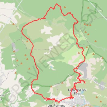 Itinéraire Du caume a sioux blanc, distance, dénivelé, altitude, carte, profil, trace GPS
