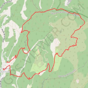 Itinéraire Saumane-Aven Valescure, distance, dénivelé, altitude, carte, profil, trace GPS