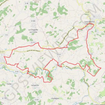 Itinéraire Saint Martin en Haut, distance, dénivelé, altitude, carte, profil, trace GPS