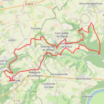 Itinéraire Descente de l'Ouraille - La Frenaye, distance, dénivelé, altitude, carte, profil, trace GPS