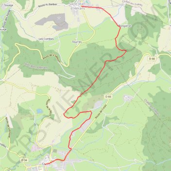 Itinéraire Sur les Pas des Huguenots - Mens - Saint-Jean-D'Hérans, distance, dénivelé, altitude, carte, profil, trace GPS