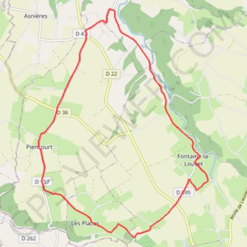 Itinéraire Boucle du Haras de Piencourt - Fontaine la Louvet, distance, dénivelé, altitude, carte, profil, trace GPS