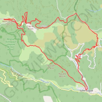 Itinéraire Le mont Aigoual - Les quatre mille marches, distance, dénivelé, altitude, carte, profil, trace GPS