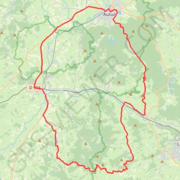 Itinéraire Final d'enfer ! Autun, distance, dénivelé, altitude, carte, profil, trace GPS