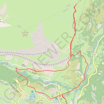 Itinéraire Belvédère de Tesy Gavarnie, distance, dénivelé, altitude, carte, profil, trace GPS