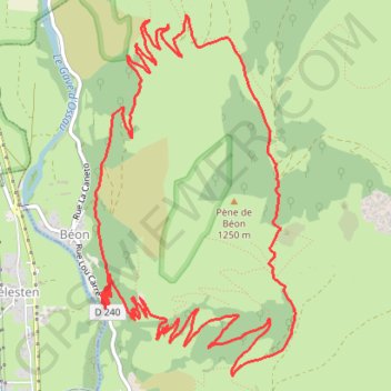 Itinéraire MJ Ports aste et beon traces, distance, dénivelé, altitude, carte, profil, trace GPS