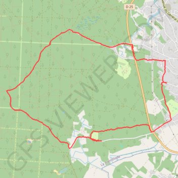 Itinéraire Promenade en Forêt de la Tremblade, distance, dénivelé, altitude, carte, profil, trace GPS