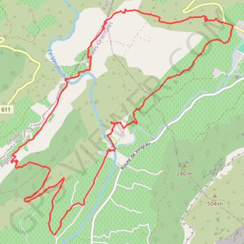 Itinéraire Rando reconnue, distance, dénivelé, altitude, carte, profil, trace GPS