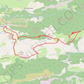 Itinéraire Vallon du Riou, distance, dénivelé, altitude, carte, profil, trace GPS