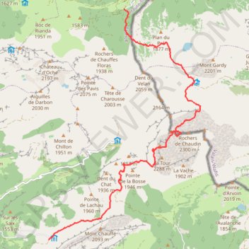 Itinéraire Tour du Chablais J3, distance, dénivelé, altitude, carte, profil, trace GPS