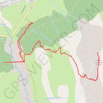 Itinéraire Chapelle de Tierce, distance, dénivelé, altitude, carte, profil, trace GPS