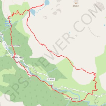 Itinéraire Lac Laramon et Lac du Serpent, distance, dénivelé, altitude, carte, profil, trace GPS