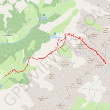 Itinéraire Passage de la Grande Forclaz, distance, dénivelé, altitude, carte, profil, trace GPS