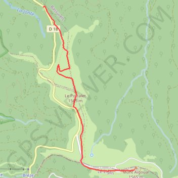 Itinéraire Rando au Mont Aigoual, distance, dénivelé, altitude, carte, profil, trace GPS