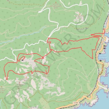 Itinéraire Pic du Cap Roux et Grotte Chapelle de la Sainte Baume, distance, dénivelé, altitude, carte, profil, trace GPS