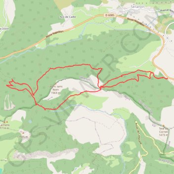 Itinéraire Séranon-Rouaine-La Sappée-La Lubi, distance, dénivelé, altitude, carte, profil, trace GPS