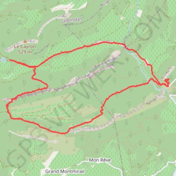 Itinéraire Les dentelles de Montmirail - Chapelle Saint Christophe, distance, dénivelé, altitude, carte, profil, trace GPS
