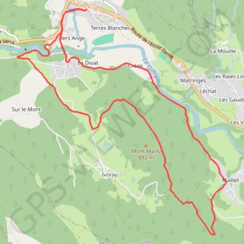 Itinéraire Circuit du Plateau d'Ivoray, distance, dénivelé, altitude, carte, profil, trace GPS