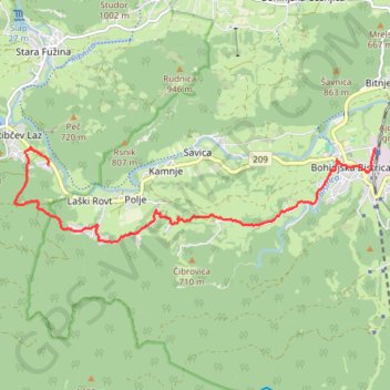 Itinéraire Biot_slovenia-bohinjska-bistrica-bohinjsko-jezero-lake-hotel-krys, distance, dénivelé, altitude, carte, profil, trace GPS