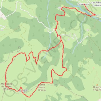 Itinéraire Montagne de Sulens, distance, dénivelé, altitude, carte, profil, trace GPS