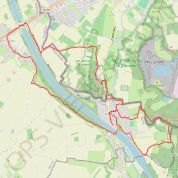 Itinéraire Marche à Kanne, distance, dénivelé, altitude, carte, profil, trace GPS