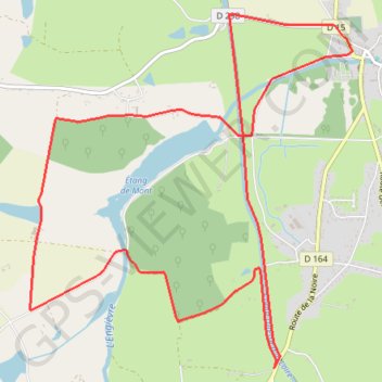 Itinéraire Circuit de Mont, distance, dénivelé, altitude, carte, profil, trace GPS