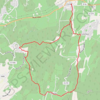 Itinéraire Combe Saint-Gervais, distance, dénivelé, altitude, carte, profil, trace GPS