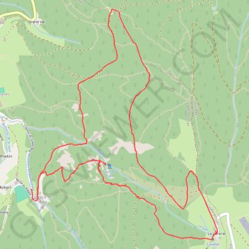 Itinéraire Le Pilat - Crêt de la Perdrix, distance, dénivelé, altitude, carte, profil, trace GPS