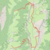 Itinéraire Le Télod en traversée - Dent des Portes, distance, dénivelé, altitude, carte, profil, trace GPS