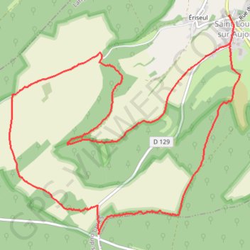 Itinéraire Sortie Saint-Loup sur Aujon, distance, dénivelé, altitude, carte, profil, trace GPS
