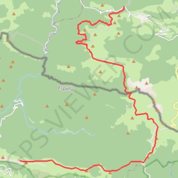 Itinéraire GRT10 ( GR Transfrontalier 10) du Col de Bagargi au Paso de las Alforjas, distance, dénivelé, altitude, carte, profil, trace GPS