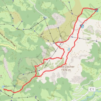 Itinéraire Le Mont de Vorès, distance, dénivelé, altitude, carte, profil, trace GPS