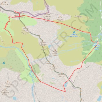 Itinéraire Sarrat de la Frèche par le port de la Picade et le còth deth Hòro, distance, dénivelé, altitude, carte, profil, trace GPS
