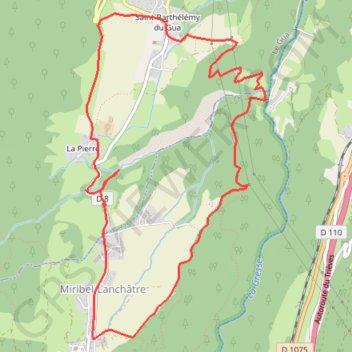 Itinéraire Circuit de la Fontaine Ardente, distance, dénivelé, altitude, carte, profil, trace GPS