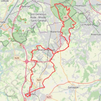 Itinéraire GRNVL Lion 75-2023, distance, dénivelé, altitude, carte, profil, trace GPS