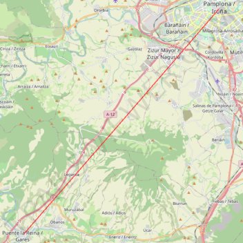 Itinéraire Camino Étape 36, distance, dénivelé, altitude, carte, profil, trace GPS