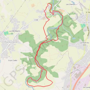 Itinéraire Les Chaos du Gouët, distance, dénivelé, altitude, carte, profil, trace GPS