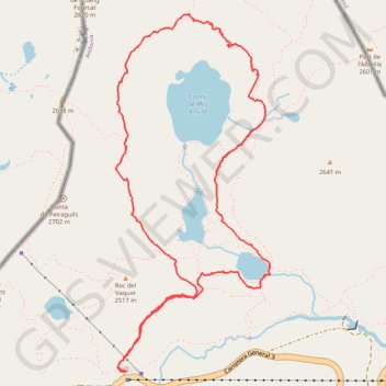 Itinéraire Étangs et cirque de Tristagne, distance, dénivelé, altitude, carte, profil, trace GPS